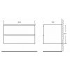 BelBagno Тумба с раковиной LUCE 800 Stucco Cemento