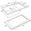 Мойка для кухни Paulmark Wing PM217844-BG 78х44 золото