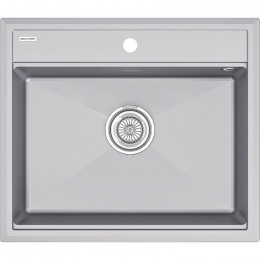 Мойка для кухни Paulmark StepIA PM115951-GRM 59x51 серый металлик