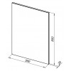 Зеркало Aquanet Lino 60 00253905 белый матовый
