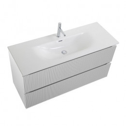 BelBagno Тумба с раковиной Uno 120 с 2 ящиками подвесная Bianco Opaco с раковиной BB-8099-120