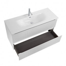 BelBagno Тумба с раковиной Uno 120 с 2 ящиками подвесная Bianco Opaco с раковиной BB-8099-120