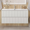 BelBagno Тумба с раковиной Uno 120 с 2 ящиками подвесная Bianco Opaco с раковиной BB-8099-120