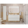 BelBagno Тумба с раковиной Uno 120 с 2 ящиками подвесная Bianco Opaco с раковиной BB-8099-120