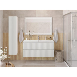 BelBagno Тумба с раковиной Uno 120 с 2 ящиками подвесная Bianco Opaco с раковиной BB-8099-120