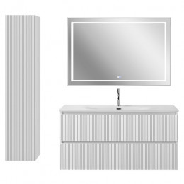 BelBagno Тумба с раковиной Uno 120 с 2 ящиками подвесная Bianco Opaco с раковиной BB-8099-120