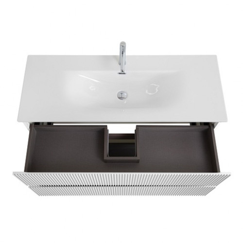 BelBagno Тумба с раковиной Uno 120 с 2 ящиками подвесная Bianco Opaco с раковиной BB-8099-120