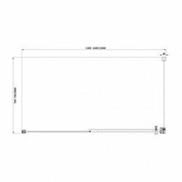 Aquanet  Душевой уголок "Delta NPE1131" 150x80, прозрачное стекло