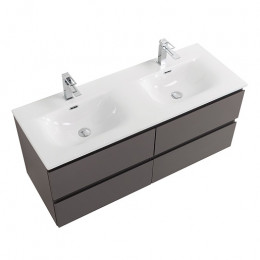 BelBagno Тумба с раковиной Kraft 120-2 подвесная Темно-Серый матовый с раковиной BB-8099-120-2