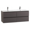 BelBagno Тумба с раковиной Kraft 120-2 подвесная Темно-Серый матовый с раковиной BB-8099-120-2