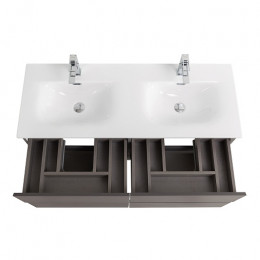 BelBagno Тумба с раковиной Kraft 120-2 подвесная Темно-Серый матовый с раковиной BB-8099-120-2