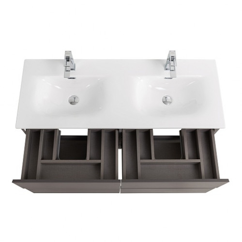 BelBagno Тумба с раковиной Kraft 120-2 подвесная Темно-Серый матовый с раковиной BB-8099-120-2