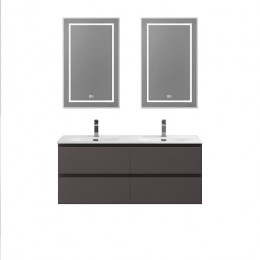 BelBagno Тумба с раковиной Kraft 120-2 подвесная Темно-Серый матовый с раковиной BB-8099-120-2