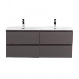 BelBagno Тумба с раковиной Kraft 120-2 подвесная Темно-Серый матовый с раковиной BB-8099-120-2