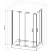 Royal Bath Душевой уголок HPD-C-CH 120х80х185