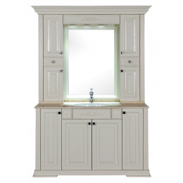 Зеркальный шкаф Aquanet Кастильо 160 слоновая кость
