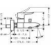 Смеситель для ванны Hansgrohe Metris 31480000