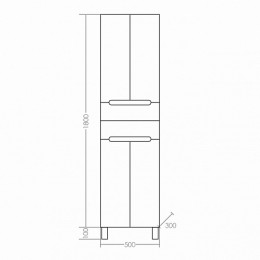 СанТа Пенал для ванной Лондон 50 напольный