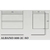 BelBagno Тумба с раковиной ALBANO 800 Bianco Lucido