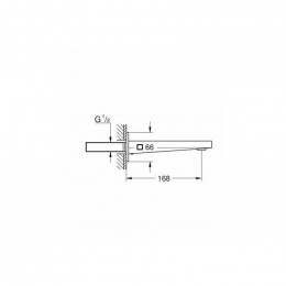 Излив для ванны GROHE Plus 13404003