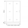 Good Door Душевое ограждение ANTARES WTW-140-W-CH