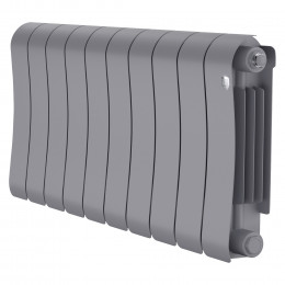 Радиатор биметаллический Royal Thermo Infinity 300 Silver Satin 10 секций, боковое подключение