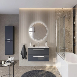 BelBagno Мебель для ванной Eco Cer-N 80 CZR-8095-80 grafito ручки сатин