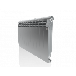 Радиатор биметаллический Royal Thermo BiLiner 350 Satin Silver 12 секций, боковое подключение