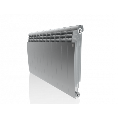 Радиатор биметаллический Royal Thermo BiLiner 350 Satin Silver 12 секций, боковое подключение