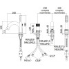 Смеситель на борт ванны Paffoni Jo JO040LCR 285624 хром