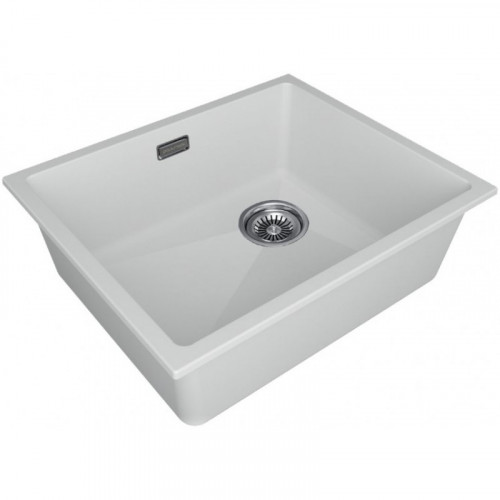 Мойка для кухни Paulmark Lumi UNI-SKEW LU55SK-WH 55.5x44 белый