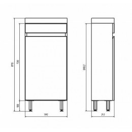 ASB-Mebel Тумба с раковиной Бари 40