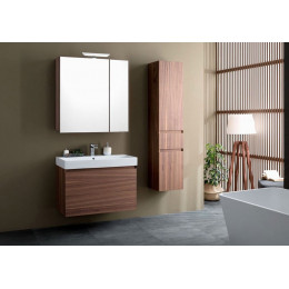 Зеркальный шкаф Aquanet Нью-Йорк 85 орех