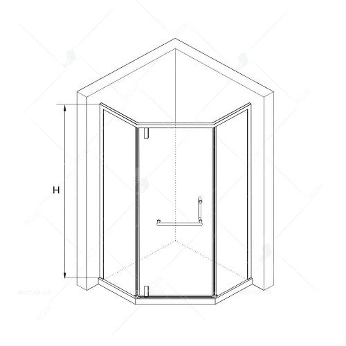 Душевой уголок RGW HO-084, 350608400-11