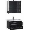 Зеркало-шкаф Aquanet Нота 75 камерино чёрный