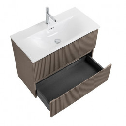 BelBagno Тумба с раковиной Uno mini 80 подвесная Бежевый матовый с раковиной BB-8099-3-80