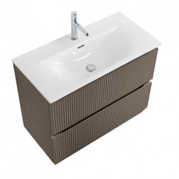 BelBagno Тумба с раковиной Uno mini 80 подвесная Бежевый матовый с раковиной BB-8099-3-80