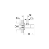 Комплектующая Grohe Eurocube 22012000 Угловой вентиль 1/2"