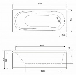 Cezares Фронтальный экран EM-180-SCR