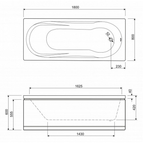 Cezares Фронтальный экран EM-180-SCR