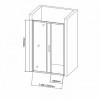 Aquanet Душевая дверь SD-1200A 120