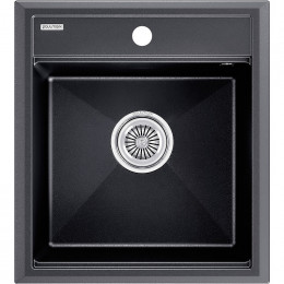 Мойка для кухни Paulmark StepIA PM114651-BLM 46x51 черный металлик