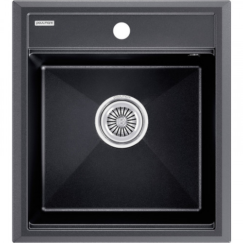 Мойка для кухни Paulmark StepIA PM114651-BLM 46x51 черный металлик