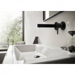 Смеситель для раковины Hansgrohe Finoris 76051670 черный матовый