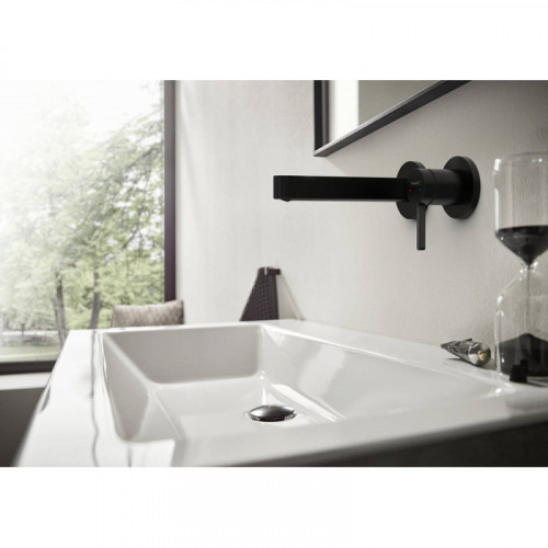 Смеситель для раковины Hansgrohe Finoris 76051670 черный матовый