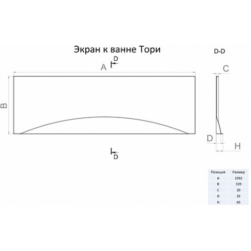 1ACReal Фронтальный экран Тори 160