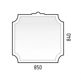 Зеркало Corozo Манойр 85 см SD-00000980 белый