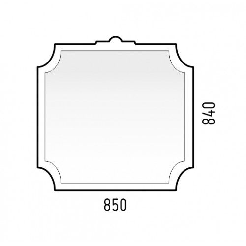 Зеркало Corozo Манойр 85 см SD-00000980 белый
