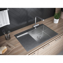 Мойка для кухни Paulmark Atlan Edge PM777851-BSR 78x51 брашированная сталь