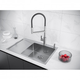 Мойка для кухни Paulmark Atlan Edge PM777851-BSR 78x51 брашированная сталь